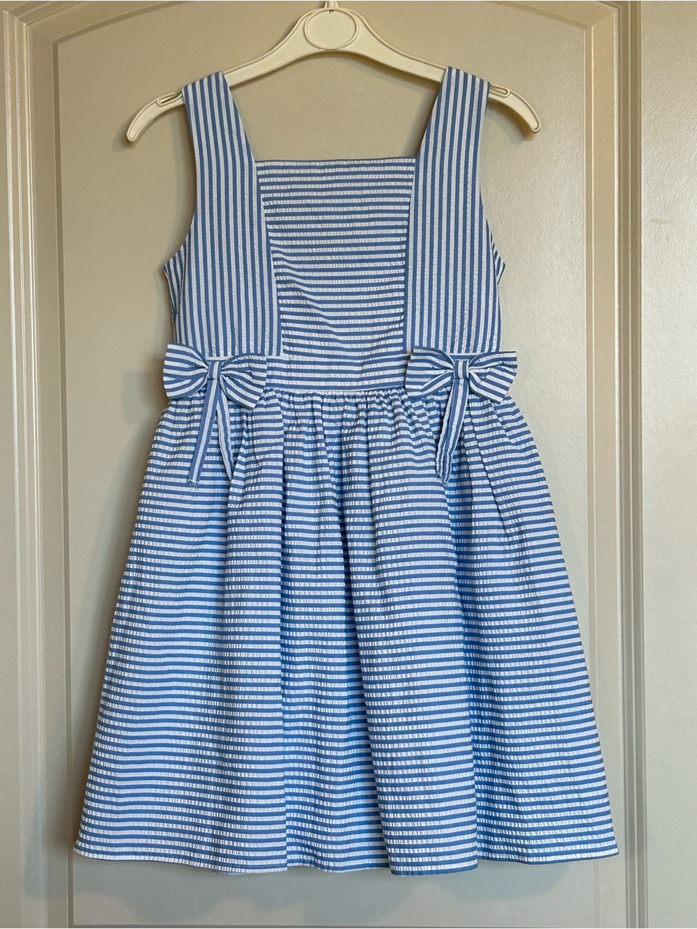 Sz8 Next Stripe Bow Detail Dress